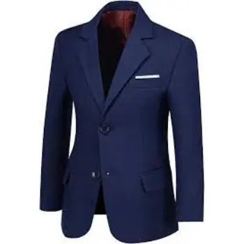 Blue Check Formal Suit Blazer